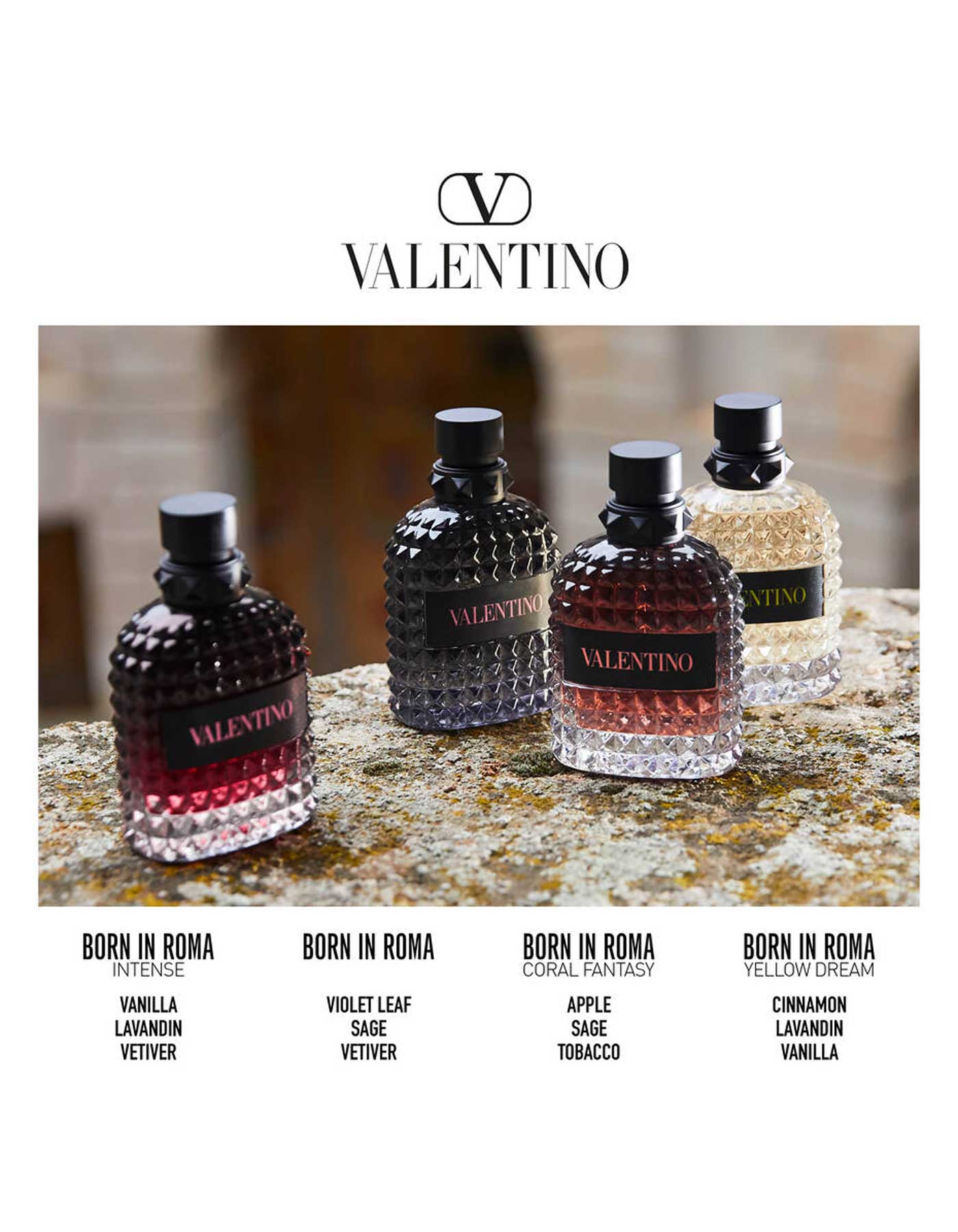 3-Piece Valentino newest Born In Roma Uomo Intense